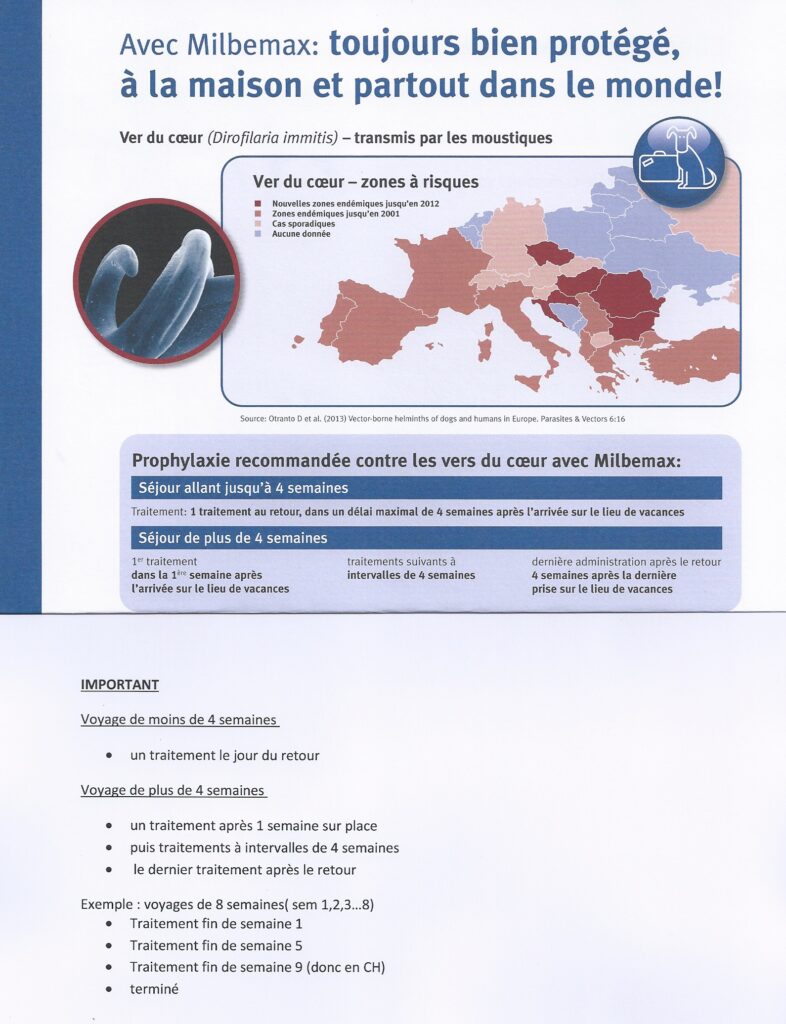 Le protocole de vermifuge au milbemax